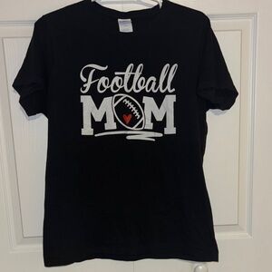 Port and Company Black Football Mom Tee